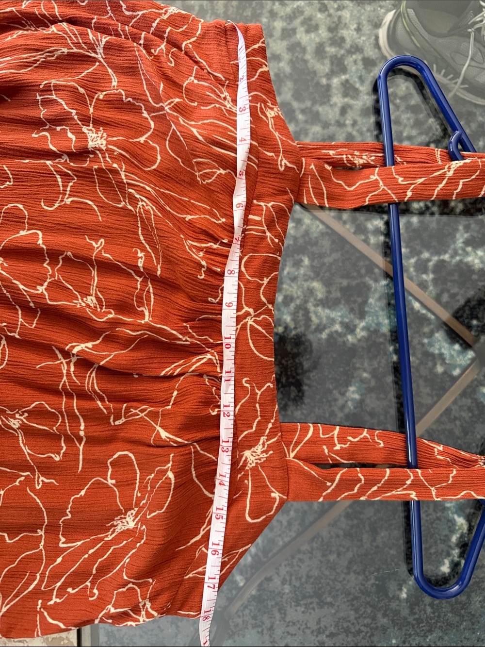 Maurices Rust and Cream Printed Knit Top - Picture 8 of 8